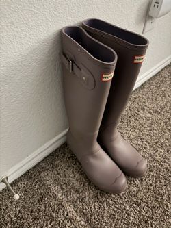 Purple Hunter Boots - Size 10