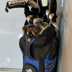 COBRA MAX SET Driver,3W,5W, 4H,5i-PW,GW,SW,LW PUTTER Complete 14 club+Adidas Cart Bag