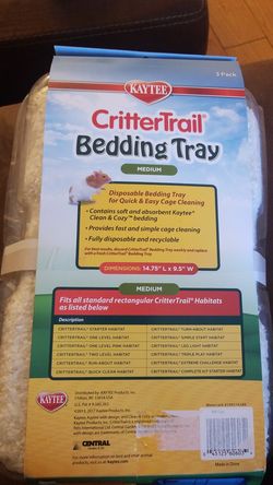 Crittertrail bedding tray best sale medium