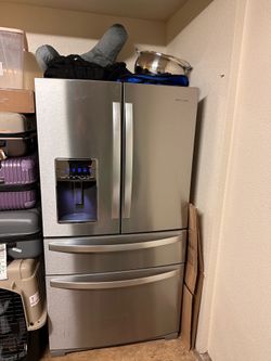 Whirlpool 26 Cu Ft French Door Refrigerator Stainless Steel – Excellent Condition