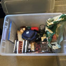 Random Items With Plastic Container