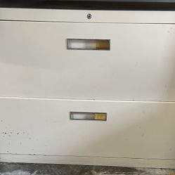 42”W X 18” D X 28”H 2 Drawer Locking File Cabinet