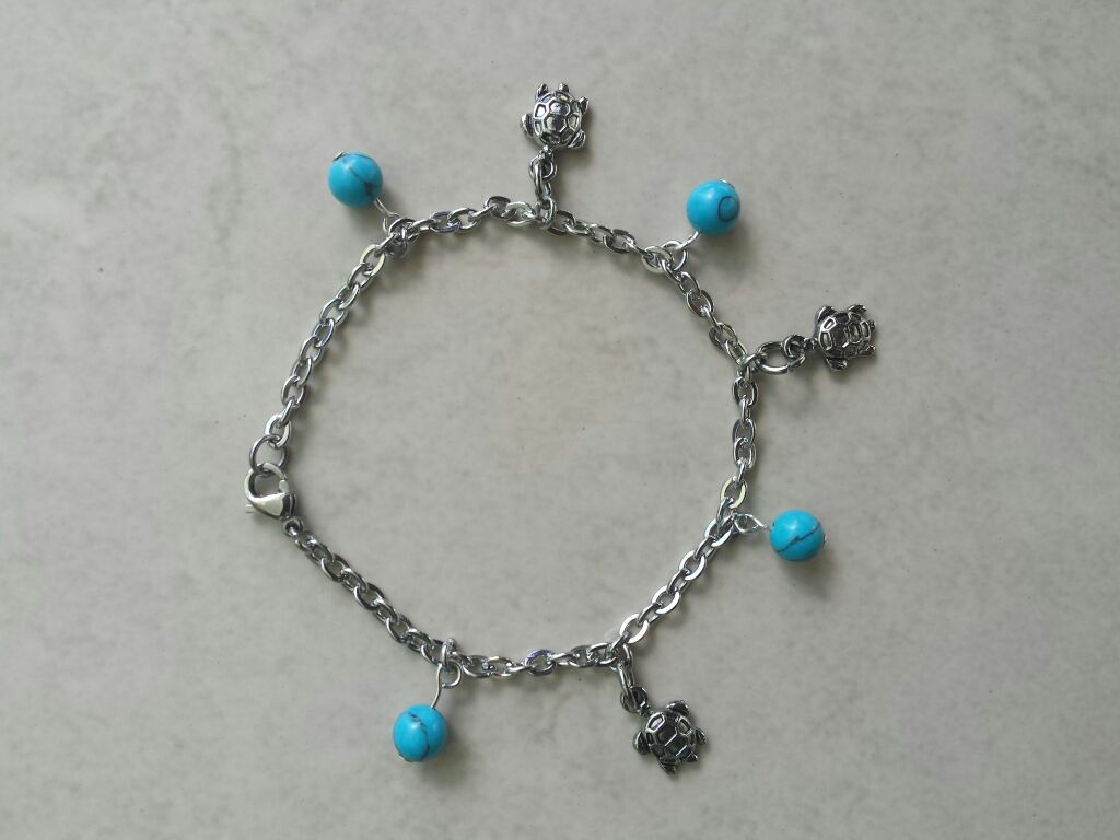 Turtle charm bracelet