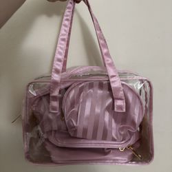 Pink Travel Bag For Hygiene 
