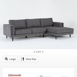 Gray Sectional Sofa