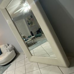 Artefacto Overscale Crocodile Embossed Mirror