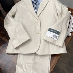 Boys Suit-Shirt-Tie-Pants (4) Regular Van Heusen 