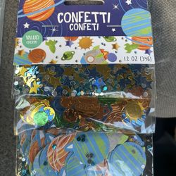 Astronaut/galaxy Birthday confetti 