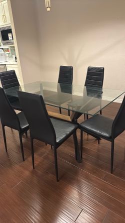Dining table and chairs