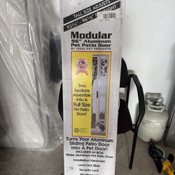 Pet patio door for sliding tall doors