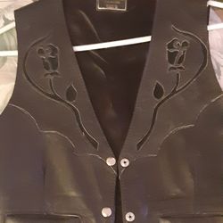 Women's Leather Vest