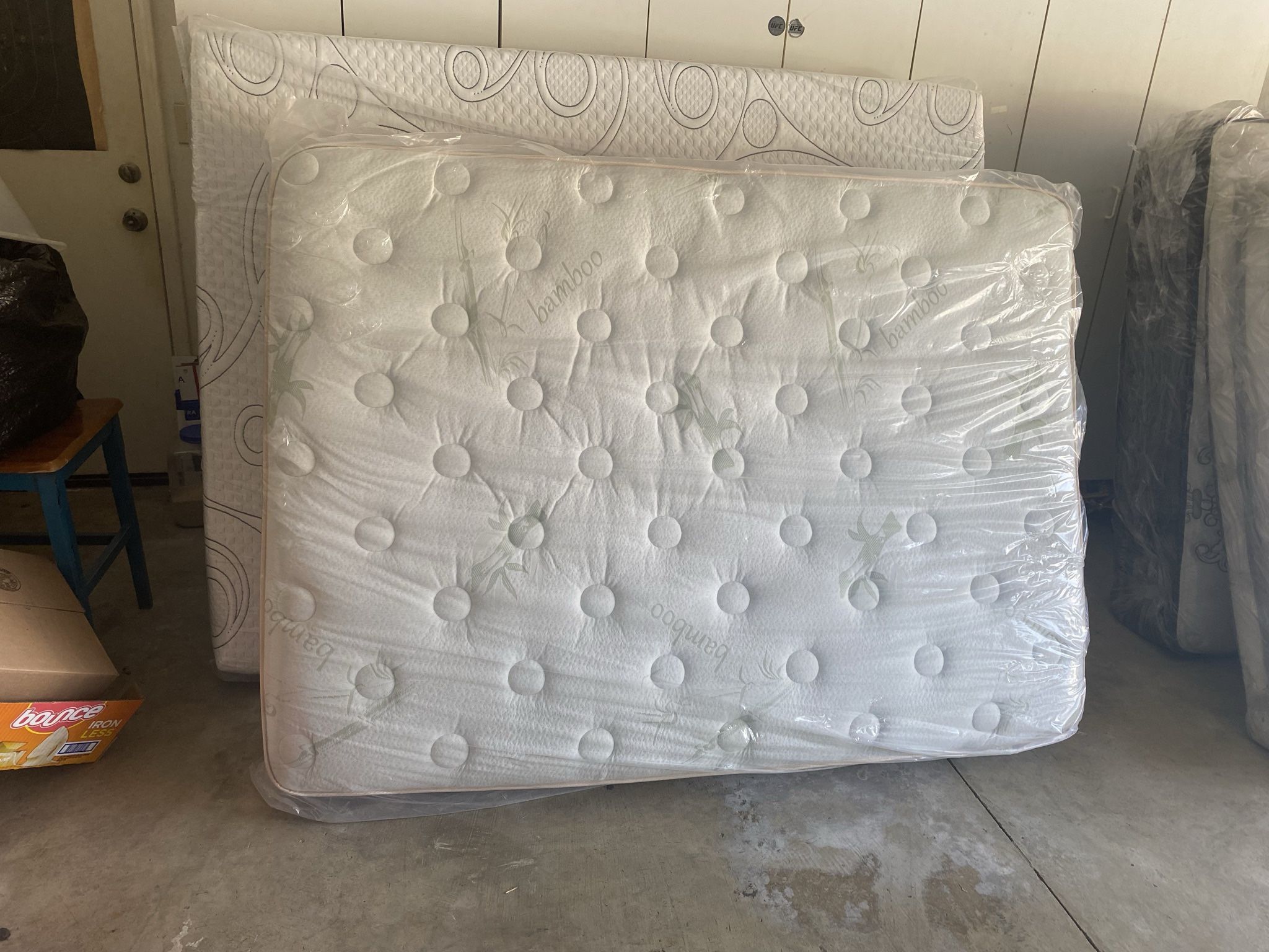 Full size mattress, pillow top , New Plastic sealed, gel Memory foam, 12 inches  thick, beautiful soft cover, I have all size mattresses