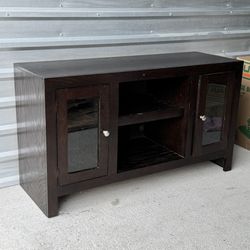 Dark brown tv stand / entertainment center