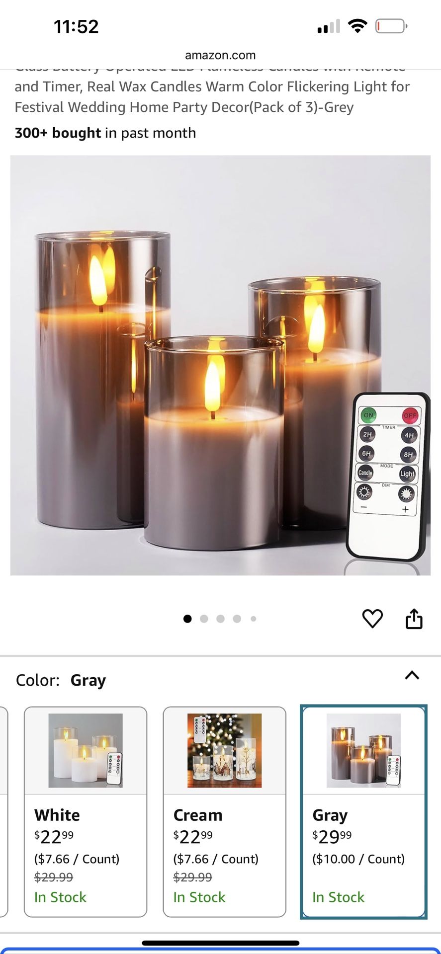 Flameless Candles, Battery Operated