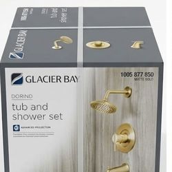 Shower Set Glacier Bay Dorind Matte Gold  Shower Set