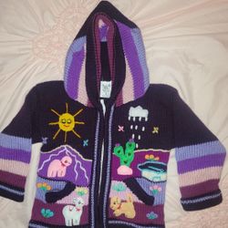 Toddler Girl Zip Up Sweater Cardigan 