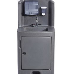 Crown Verity CV-PHS-5C Single Basin Portable Sink, Cold Water (Non-Heated) - Foot Pump Activation

