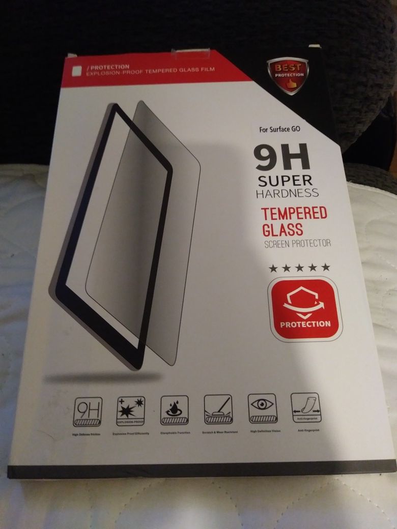 Surface go tempered glass screen protector 2 pk