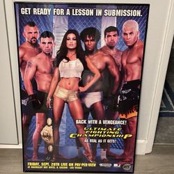 UFC BACK WITH A VENGEANCE poster 24 X 36