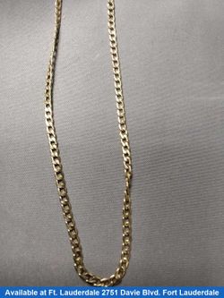 Cuban Link Chain - Yellow Gold 10k (.417) 4.5 grams 24 inch