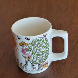 Vintage Mid-Century Stavangerflint Norway Ceramic Mug, Designed by Kari 
Nyquist.
Pre-owned, good shape, no chips or cracks. Some crazing due to its a