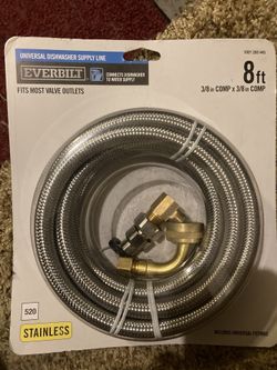 Everbilt Universal Dishwasher Supply Line - 8 Ft