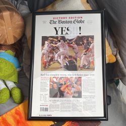 Boston Globe Red Sox World Series Win