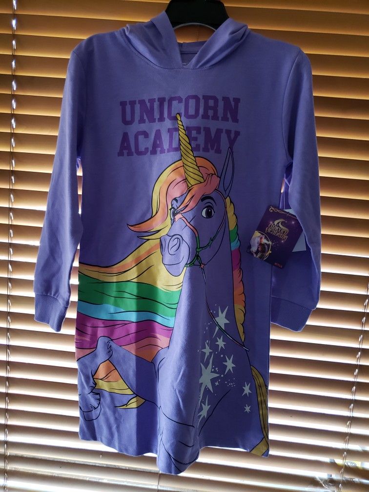 Unicorn Dress For Girl Size 7/8