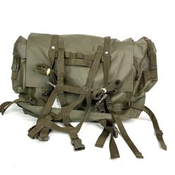 Vintage Swedish 1992 Military Backpack Rubberized Army Waterproof Survival Bag