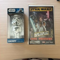 Star Wars Bobblehead And Comic