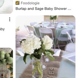 Sage Color Round Table Covers 5 Piece