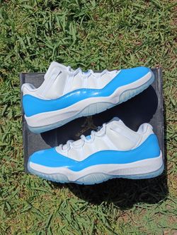 White and blue retro 11