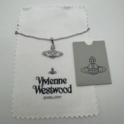 Vivienne Westwood Silver Mini Bas Necklace