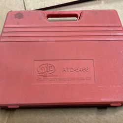 16" Heavy Duty Circlip 2 Pliers 12 Tips Set Snap Ring Retaining Ratchet