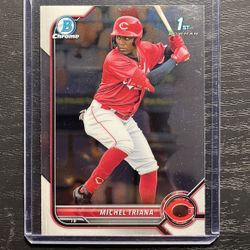 2022 Bowman Chrome Michel Triana 1st Bowman Rookie Baseball Card #BCP-75