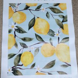20x27 Canvas Painting Print, Famous Art Positano, Lemons, Albero Di Limone,Italy. Picture. Wooden Frame 24x16 Included But You Have To Attach Yourself