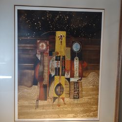 Framed Etching by Famous Artist Diana Hansen. #24/200 signed & dated:
Dancers II, 1978 Etching