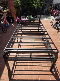 Twin bed frame $40, mini fridge $30, bed rails (4) $5 each