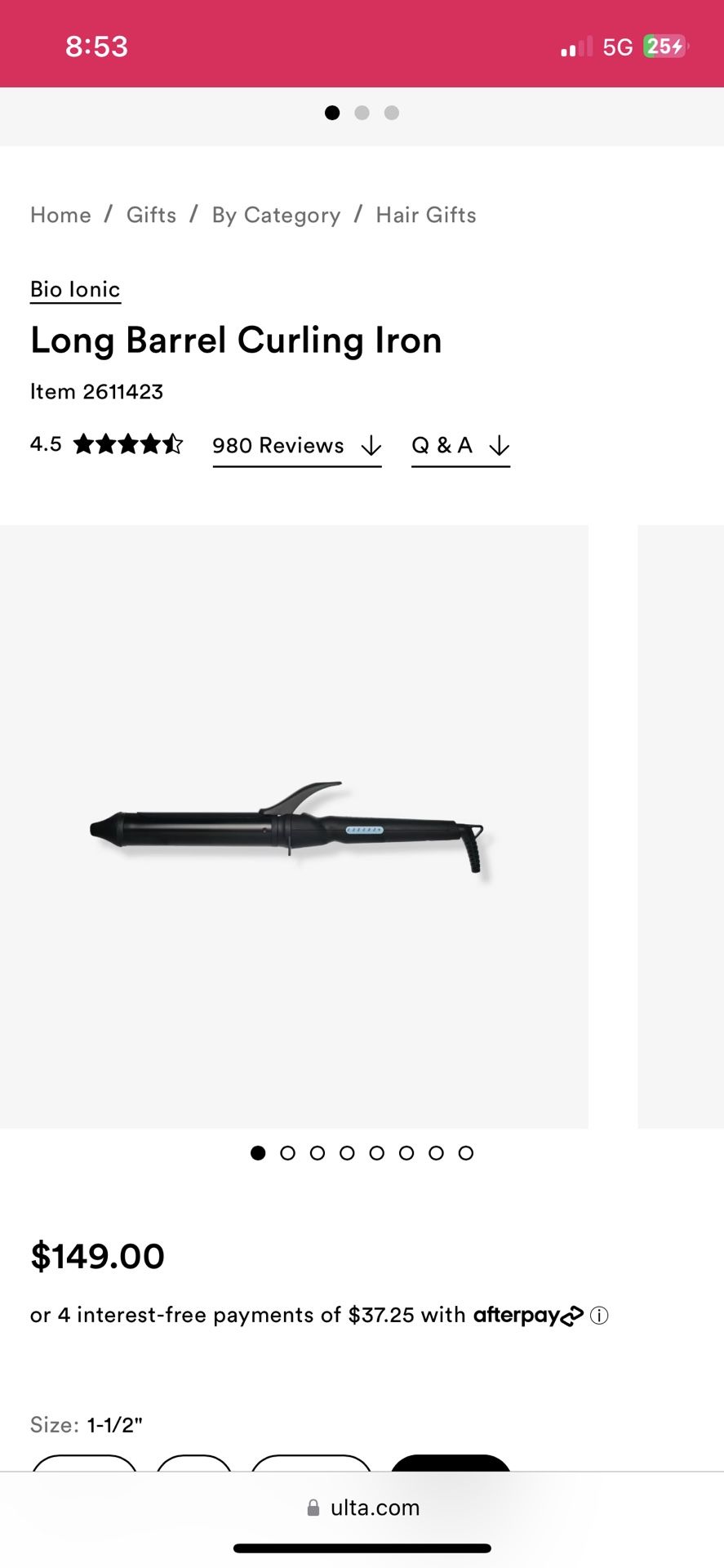 Bioionic Long Barrel Styler