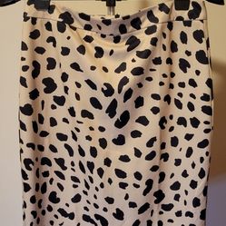 Dalmatian Print Skirt - Size L (0317)