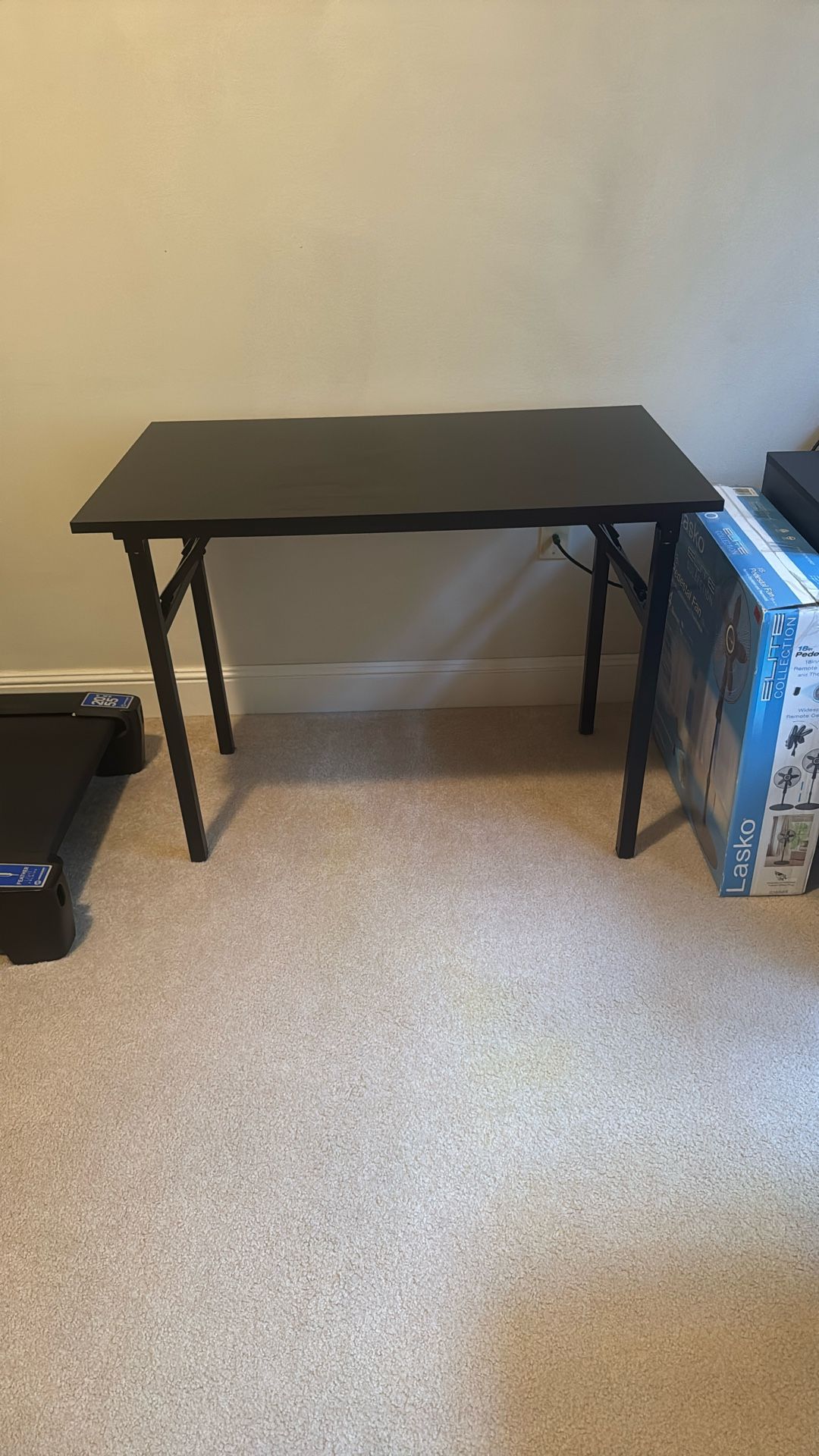 Folding Desk - Black - 23.6” Depth, 39.4” Width, 29.5” Height