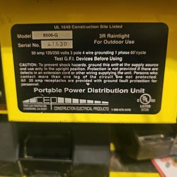 Southwire Portable Power Unit MODEL 6506-G