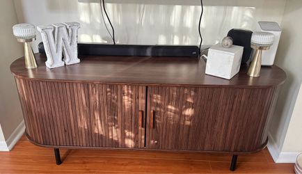 Fluted TV stand