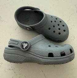 Crocs Classic Clog Shoes Gray Toddler Size 9