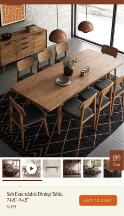 Castlery Seb dining table 94.5”