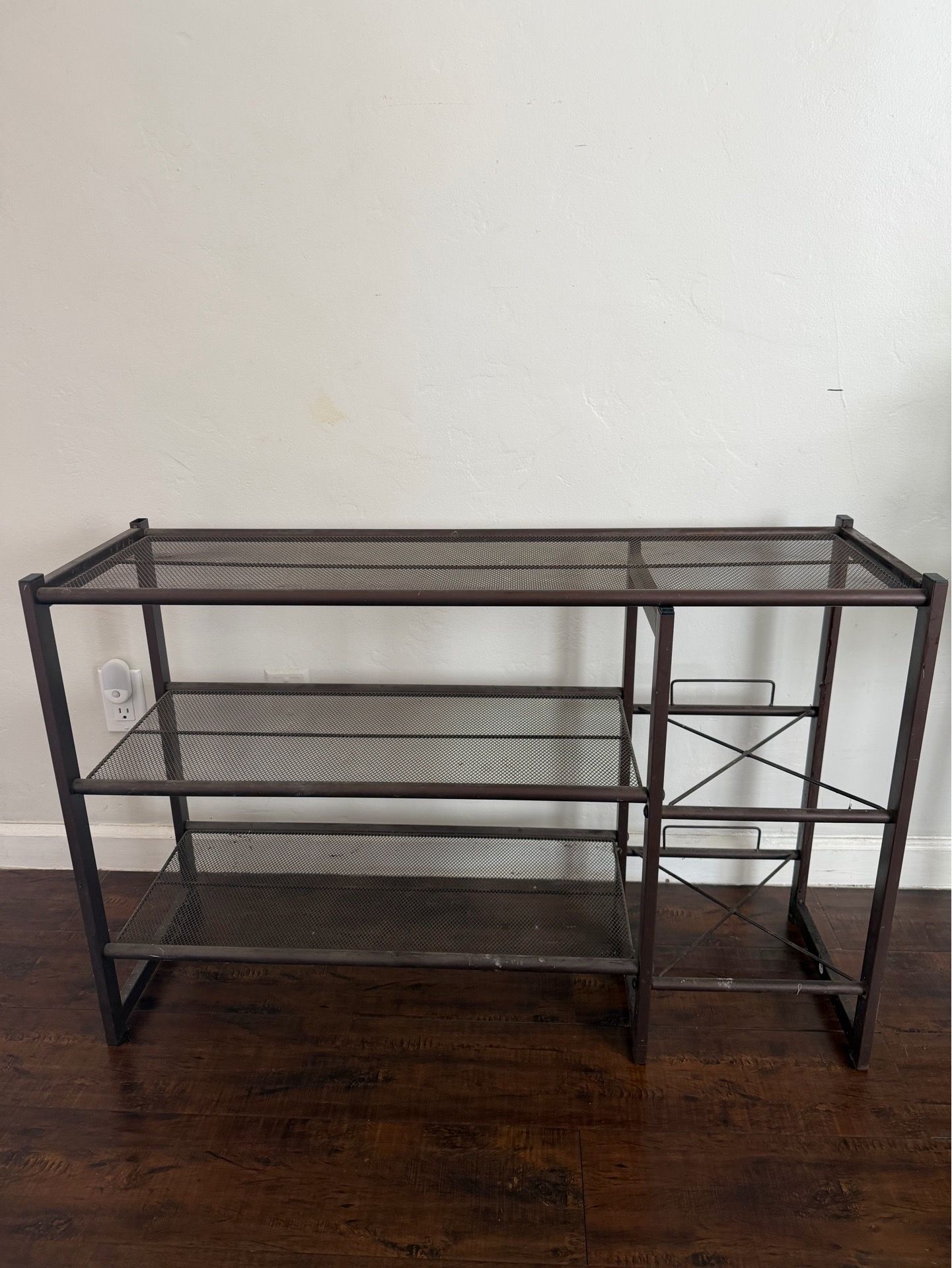 Dark Brown Metal Rack