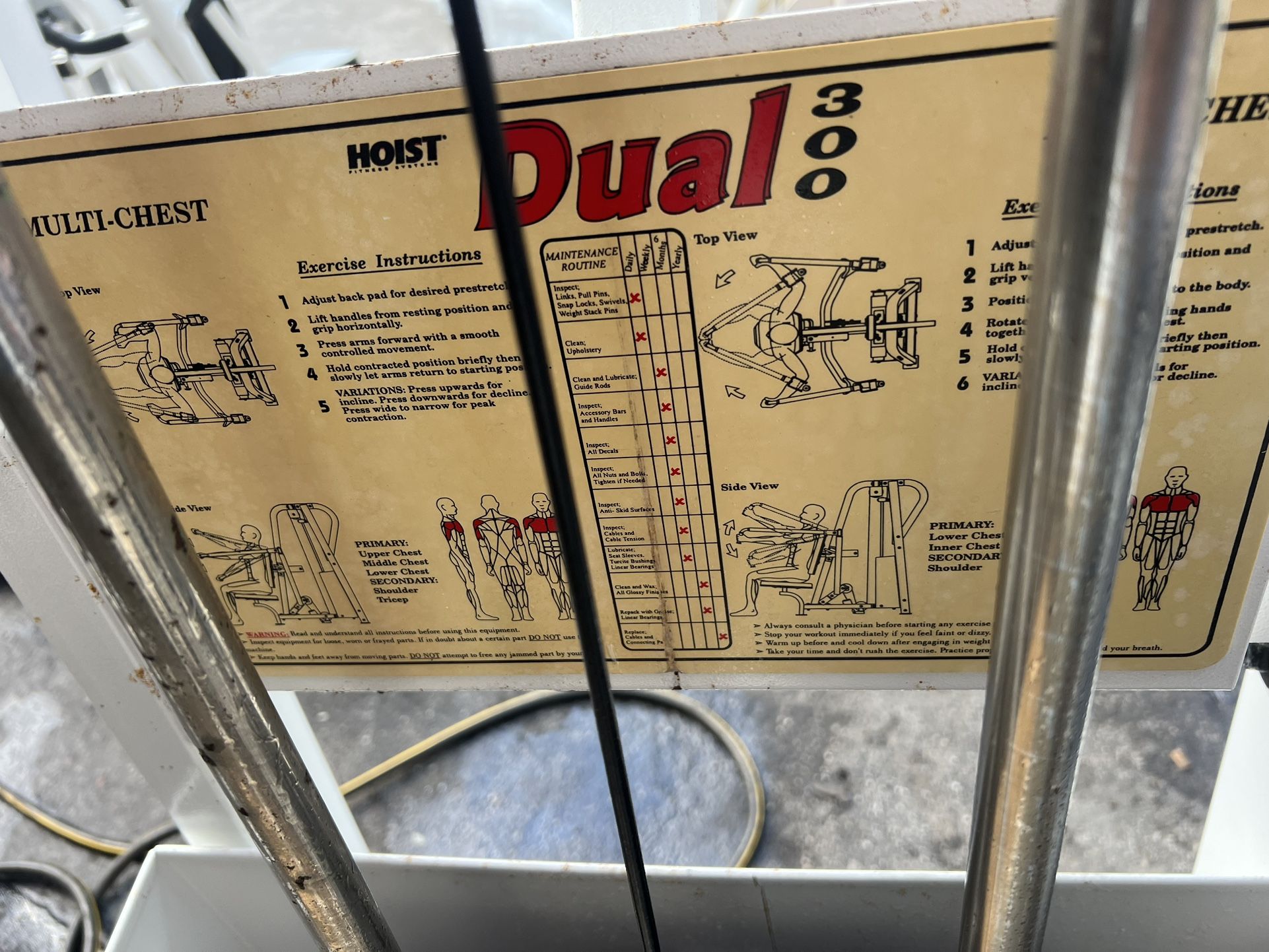 Hoist Dual 300 Multi Chest Machine
