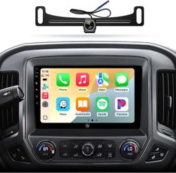 Car Radio for Chevy Silverado GMC Sierra 2014-2018, CarPlay Android Auto