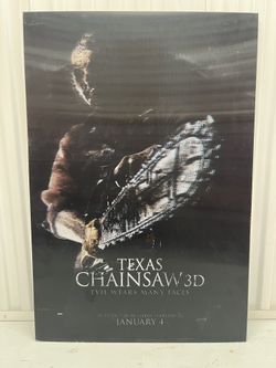 The Texas Chainsaw Massacre 3D Authentic Lenticular 27x40 Movie Theater Poster