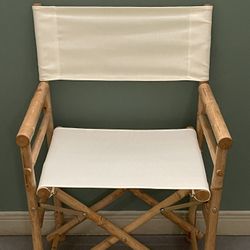 FOLDING BAMBOO DIRECTORS CHAIR - posted price is firm.